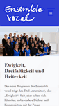 Mobile Screenshot of ensemble-vocal.de