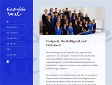 Tablet Screenshot of ensemble-vocal.de